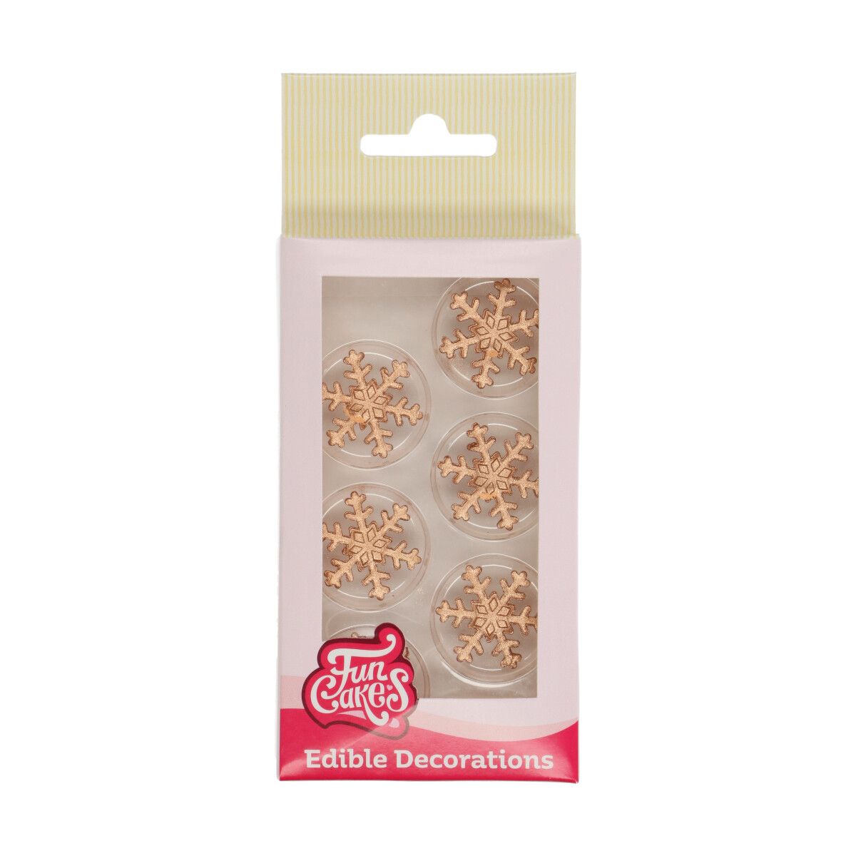 FunCakes - Essbare Schneesterne Gold Bronze (3cm) - 12Stk.