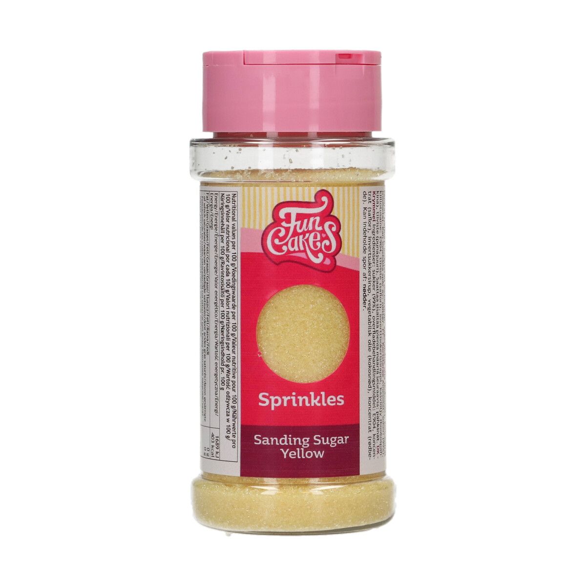 FunCakes - Streudekor 80g - Sandzucker Gelb